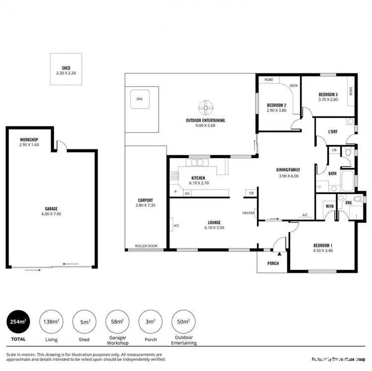 Floorplan of Homely house listing, 1 Hibiscus Court, Morphett Vale SA 5162