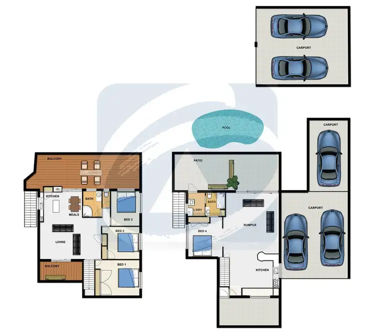Floorplan of Homely house listing, 100 Atlantic Drive, Loganholme QLD 4129