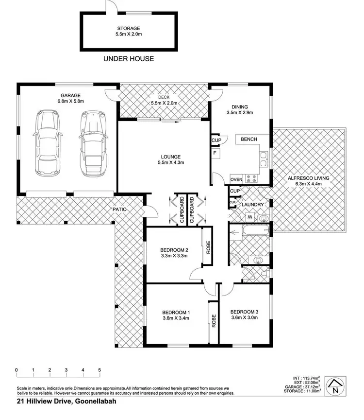 Floorplan of Homely house listing, 21 Hillview Drive, Goonellabah NSW 2480