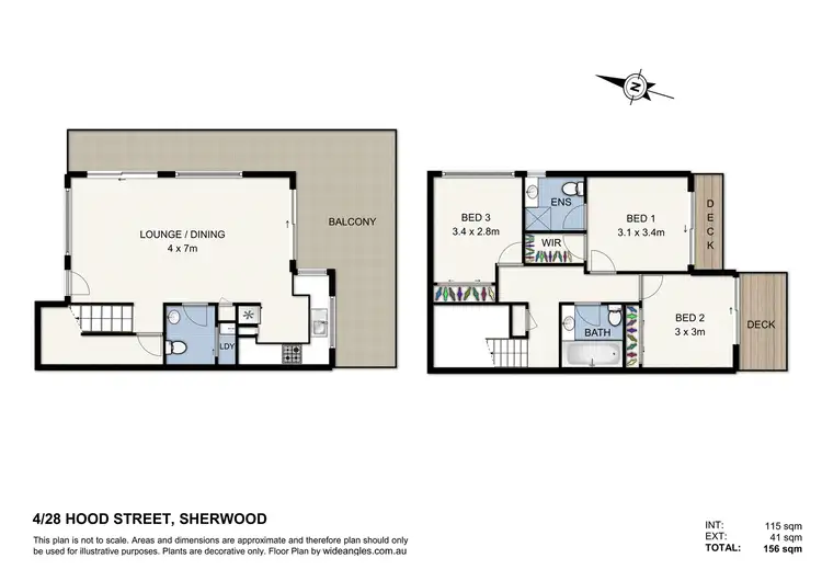 Floorplan of Homely apartment listing, 4/28 Hood Street, Sherwood QLD 4075