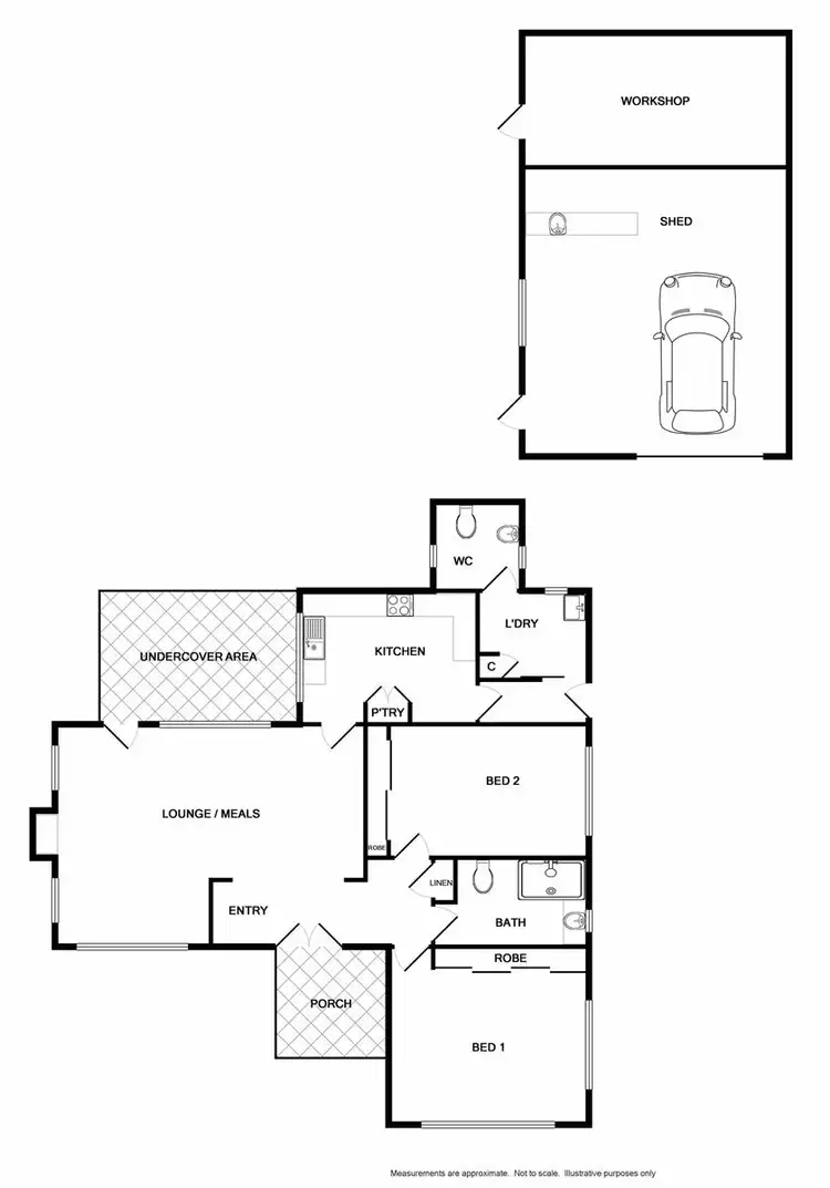 Floorplan of Homely house listing, 4 Chapman Street, Wodonga VIC 3690