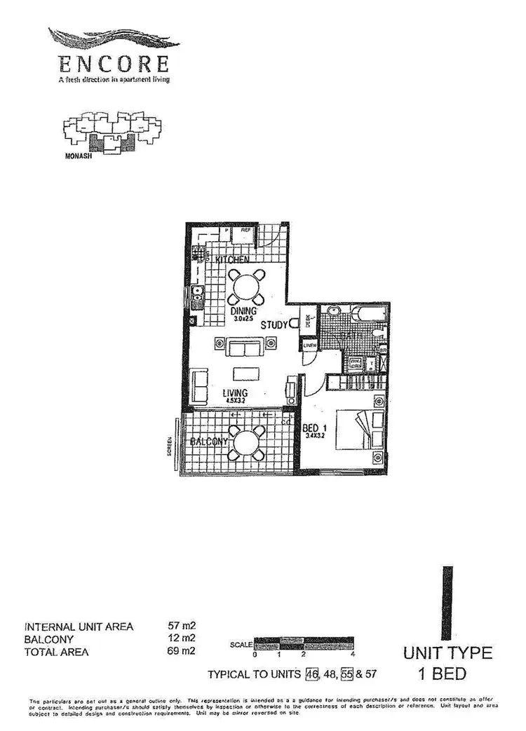 Floorplan of Homely apartment listing, 46/2 Campbell Street, Toowong QLD 4066