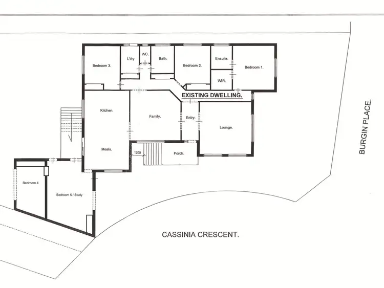 Floorplan of Homely house listing, 1 Burgan Place, Meadow Heights VIC 3048