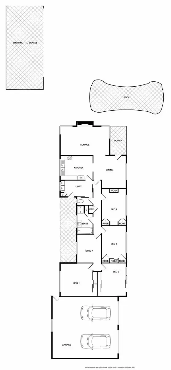Floorplan of Homely house listing, 3037 Beechworth - Wodonga Road, Leneva VIC 3691
