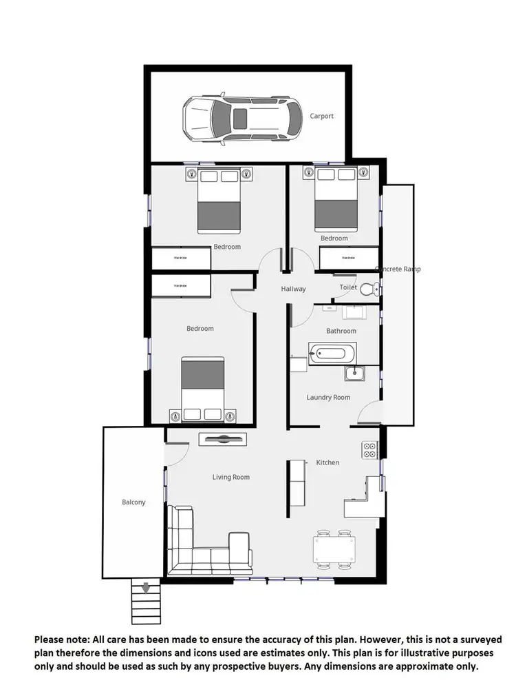 Floorplan of Homely house listing, 74 Diamond Street, Riverview QLD 4303