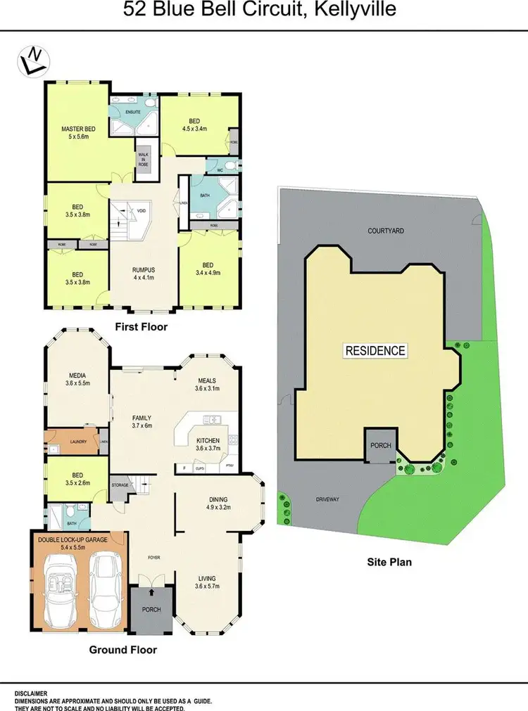Floorplan of Homely house listing, 52 Blue Bell Circuit, Kellyville NSW 2155