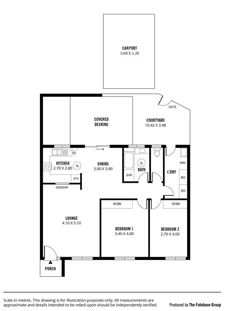 Floorplan of Homely unit listing, 1/18 Thames Street, Clarence Park SA 5034