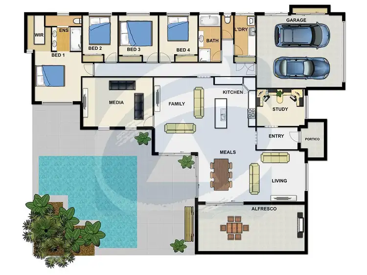 Floorplan of Homely house listing, 12 Pohon Drive, Tanah Merah QLD 4128