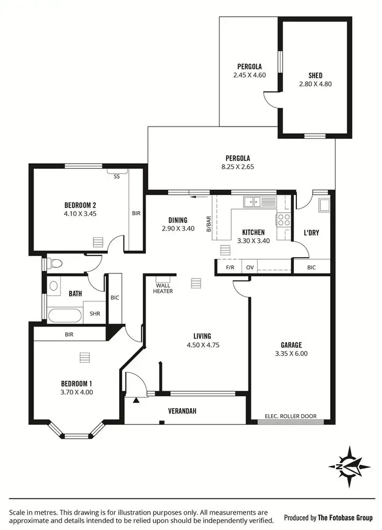 Floorplan of Homely unit listing, 1/43 Birdwood Street, Mitcham SA 5062