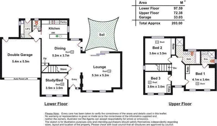 Floorplan of Homely house listing, 47B Farnham Road, Keswick SA 5035