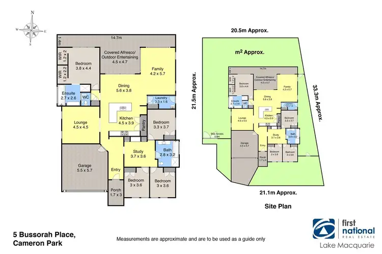 Floorplan of Homely house listing, 5 Bussorah Place, Cameron Park NSW 2285