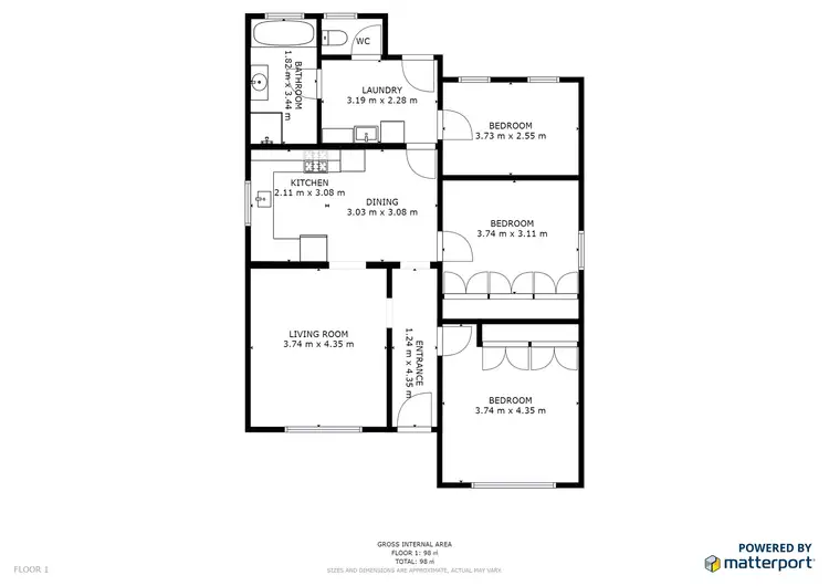 Floorplan of Homely house listing, 915 Fourteenth Street, Mildura VIC 3500