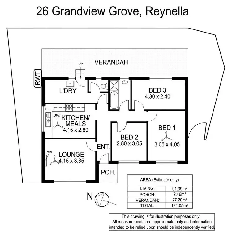 Floorplan of Homely house listing, 26 Grandview Grove, Reynella SA 5161