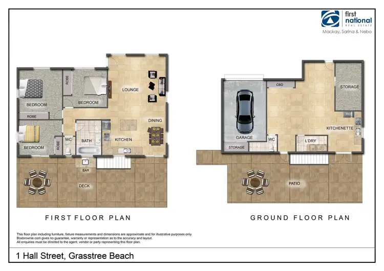 Floorplan of Homely house listing, 1 Hall Street, Grasstree Beach QLD 4740