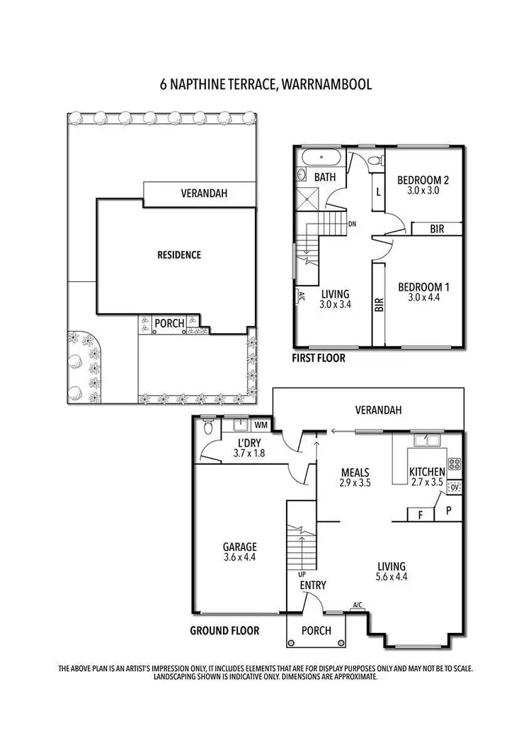 Floorplan of Homely house listing, 6 Napthine Terrace, Warrnambool VIC 3280