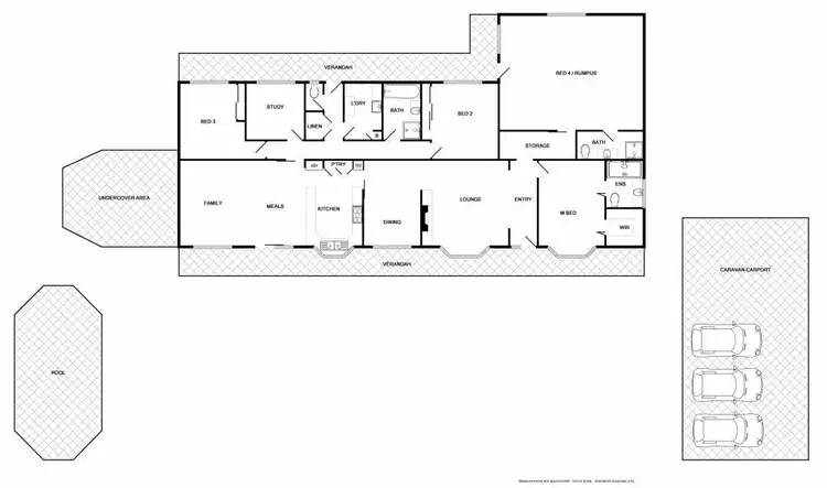 Floorplan of Homely house listing, 6 Possum Place, Baranduda VIC 3691
