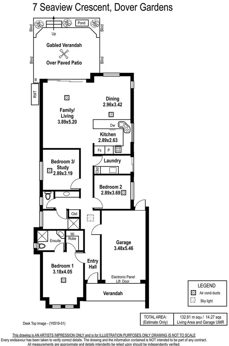Floorplan of Homely house listing, 7 Seaview Crescent, Dover Gardens SA 5048