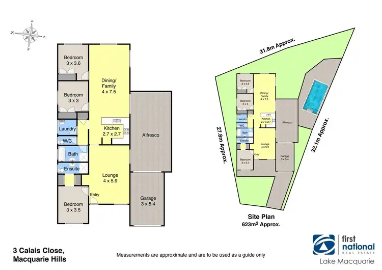 Floorplan of Homely house listing, 3 Calais Close, Macquarie Hills NSW 2285