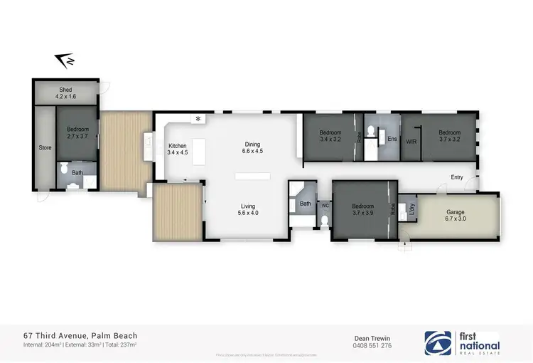 Floorplan of Homely house listing, 67 Third Avenue, Palm Beach QLD 4221