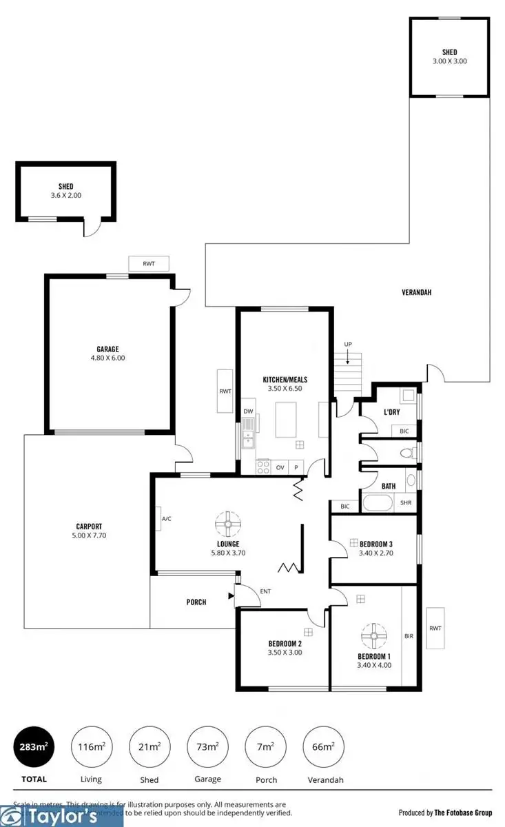 Floorplan of Homely house listing, 19 Lamington Street, Ingle Farm SA 5098