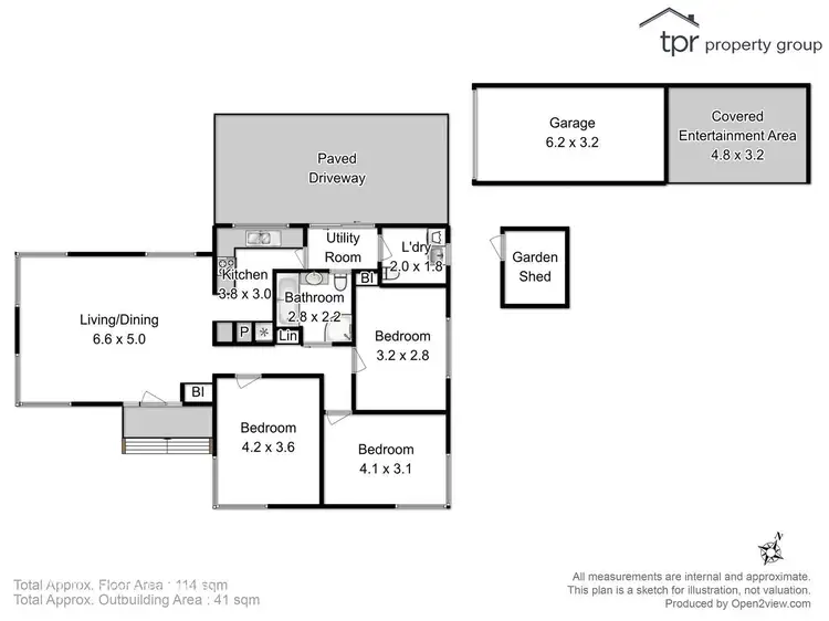 Floorplan of Homely house listing, 345 Brooker Highway, Lutana TAS 7009