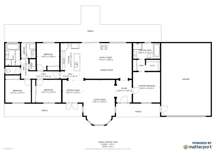 Floorplan of Homely house listing, 205 Main Avenue, Merbein VIC 3505