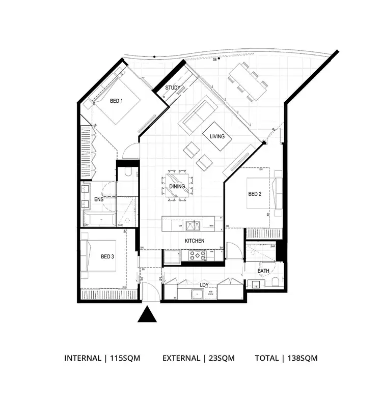 Floorplan of Homely apartment listing, 2611/45 Duncan Street, West End QLD 4101