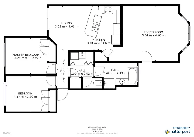 Floorplan of Homely unit listing, 9/299 Cureton Avenue, Mildura VIC 3500