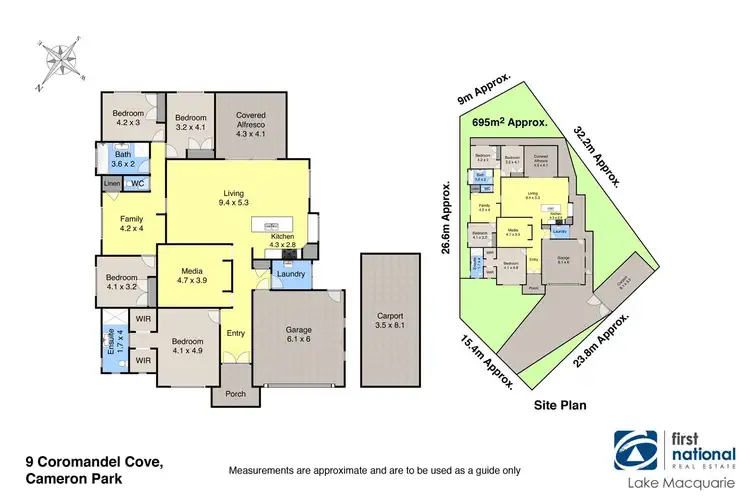 Floorplan of Homely house listing, 9 Coromandel Cove, Cameron Park NSW 2285