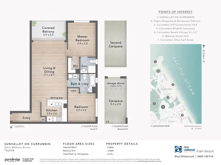 Floorplan of Homely apartment listing, 23/3 Millers Drive, Tugun QLD 4224