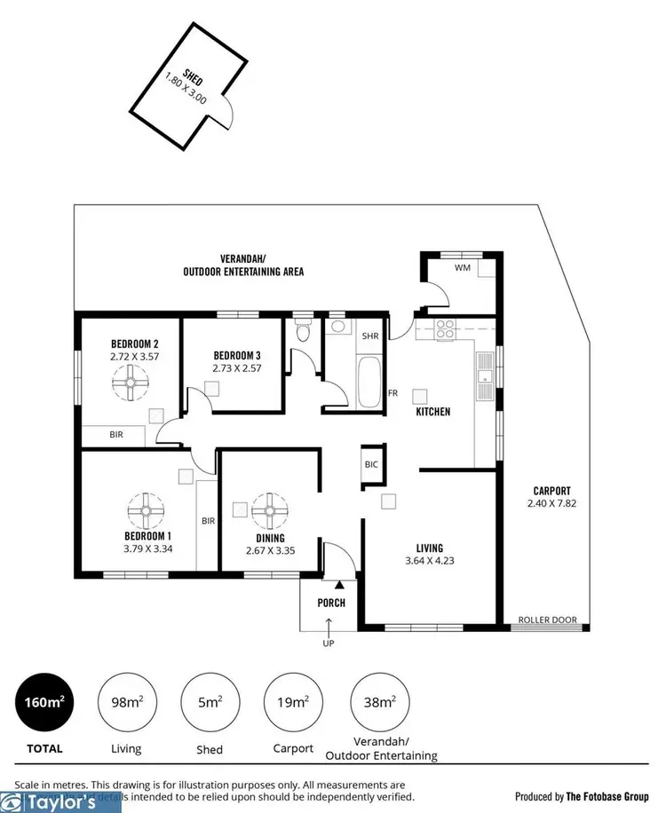 Floorplan of Homely house listing, 12 Gretel Crescent, Paralowie SA 5108