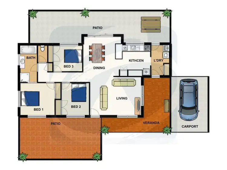 Floorplan of Homely house listing, 8 Heath Court, Shailer Park QLD 4128
