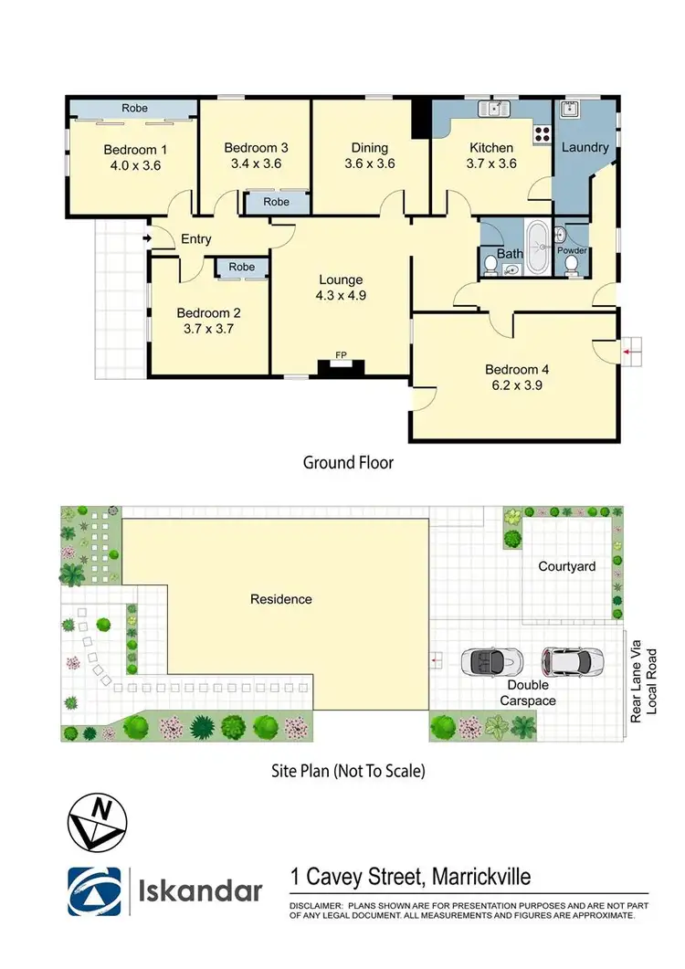 Floorplan of Homely house listing, 1 Cavey Street, Marrickville NSW 2204