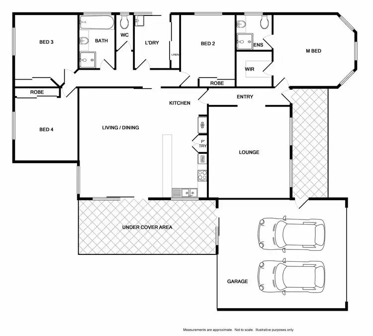 Floorplan of Homely house listing, 15 Carnoustie Avenue, Wodonga VIC 3690