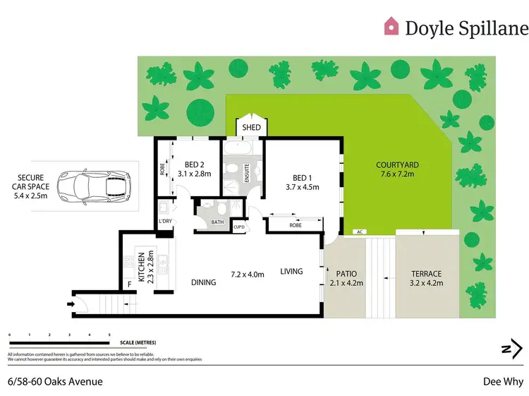 Floorplan of Homely unit listing, 6/58-60 Oaks Avenue, Dee Why NSW 2099