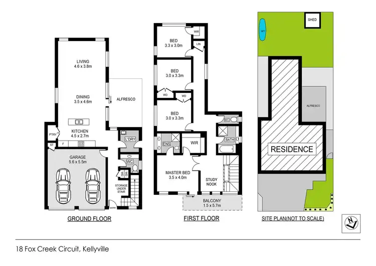 Floorplan of Homely house listing, 18 Fox Creek Circuit, Kellyville NSW 2155