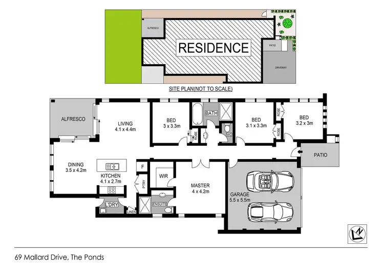 Floorplan of Homely house listing, 69 Mallard Drive, The Ponds NSW 2769