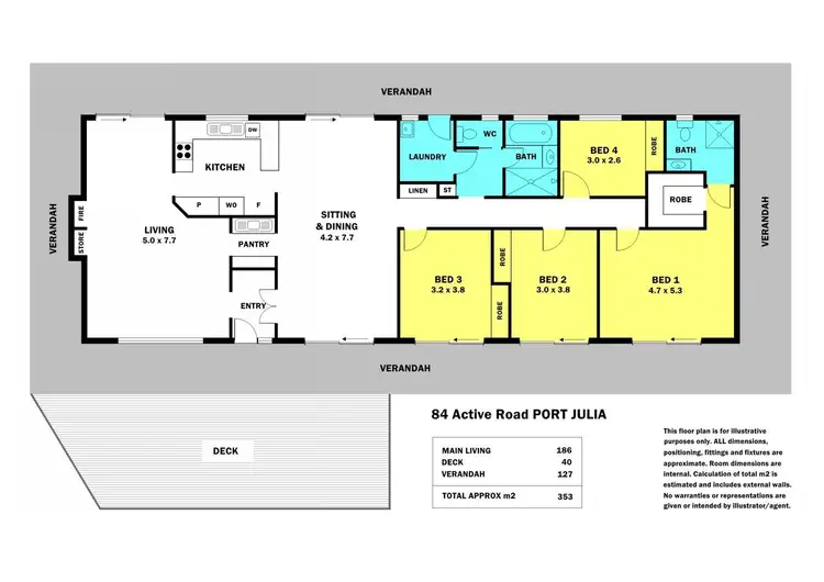 Floorplan of Homely house listing, 84 Active Road, Port Julia SA 5580