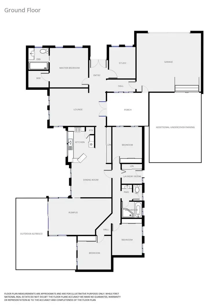 Floorplan of Homely house listing, 1 Clarendon Avenue, Wodonga VIC 3690