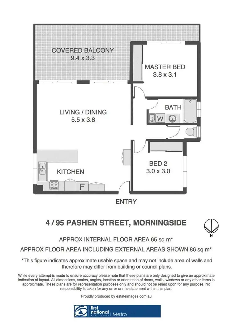 Floorplan of Homely apartment listing, 4/95 Pashen Street, Morningside QLD 4170