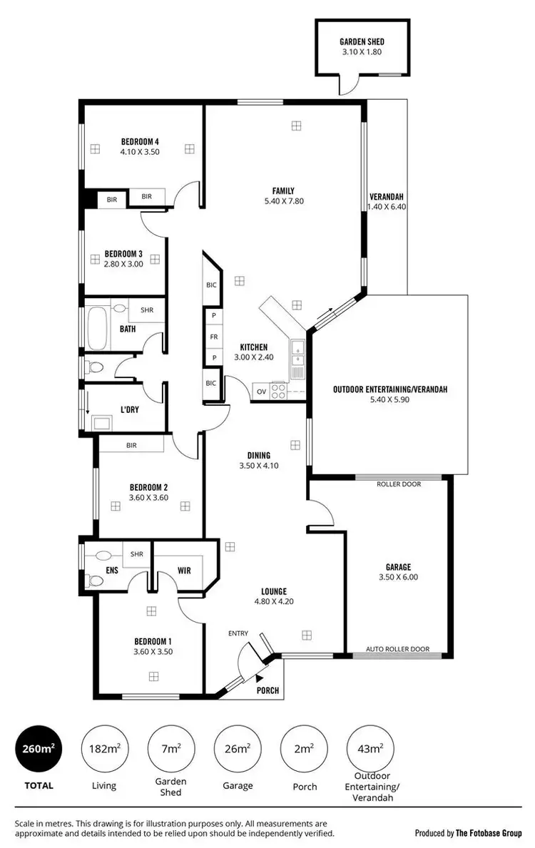 Floorplan of Homely house listing, 5 Woodbury Place, Ridgehaven SA 5097