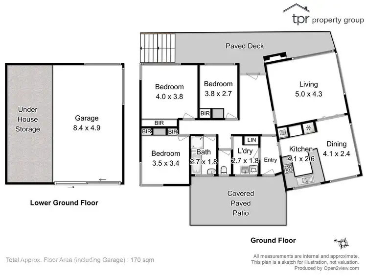 Floorplan of Homely house listing, 12 Riverview Lane, Huonville TAS 7109