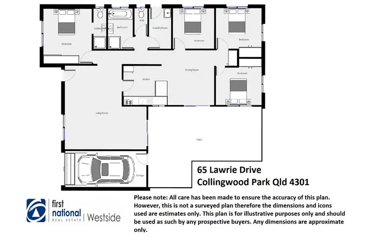 Floorplan of Homely house listing, 65 Lawrie Drive, Collingwood Park QLD 4301