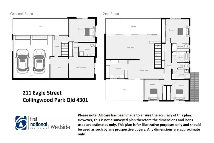 Floorplan of Homely house listing, 211 Eagle Street, Collingwood Park QLD 4301