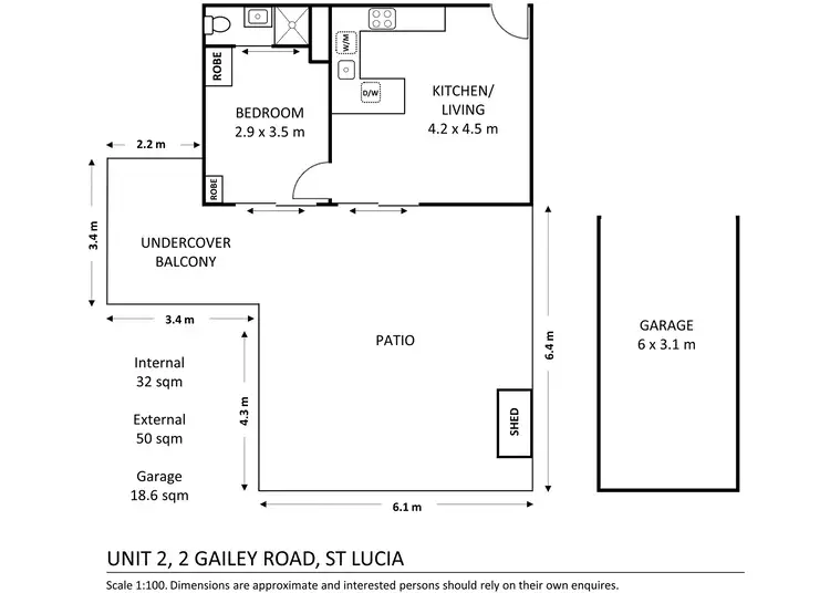 Floorplan of Homely apartment listing, 102/2 Gailey Road, St Lucia QLD 4067