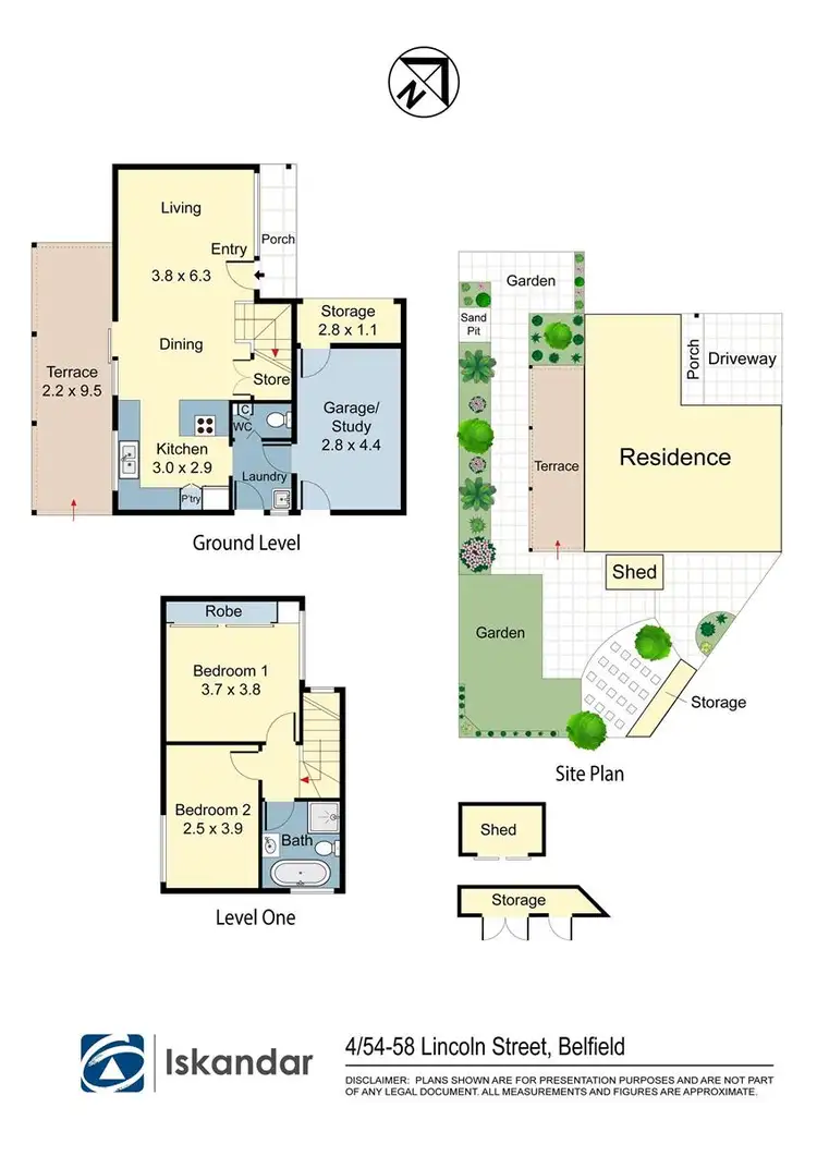 Floorplan of Homely townhouse listing, 4/54-58 Lincoln Street, Belfield NSW 2191