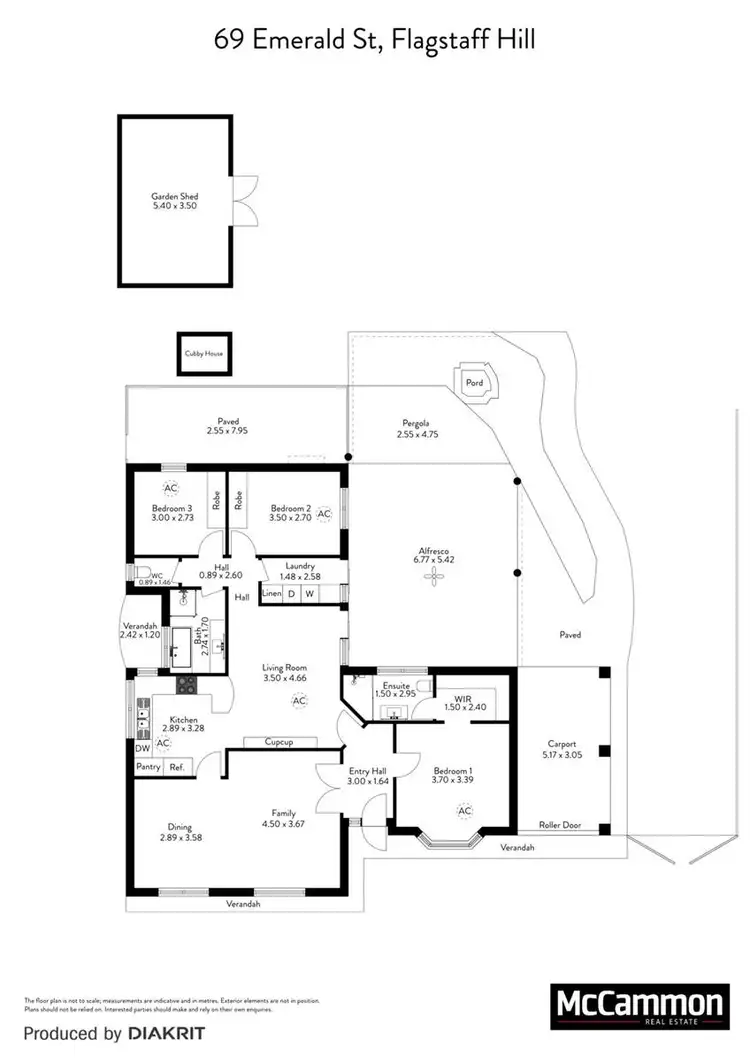 Floorplan of Homely house listing, 69 Emerald Street, Flagstaff Hill SA 5159