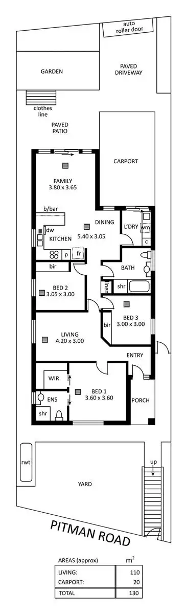 Floorplan of Homely house listing, 45 Pitman Road, Windsor Gardens SA 5087