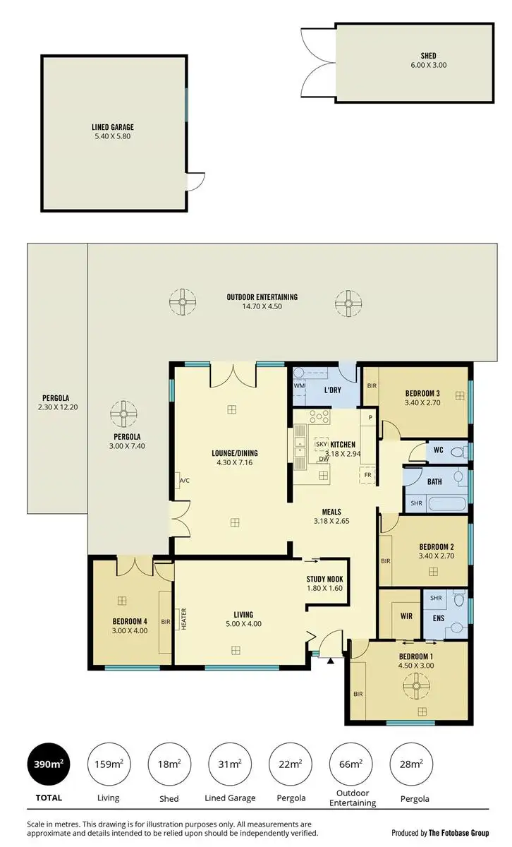 Floorplan of Homely house listing, 60 De Sassenay Crescent, Modbury Heights SA 5092