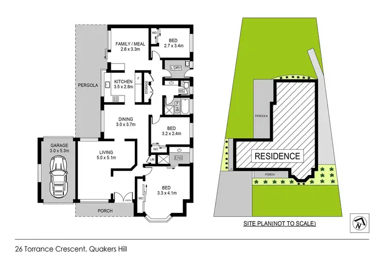 Floorplan of Homely house listing, 26 Torrance Crescent, Quakers Hill NSW 2763